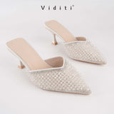 Viditi Junia Mules Heels 5 cm | Shoes | Sepatu Import Wanita | Pesta | Wisuda | Kerja