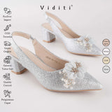 Viditi Mirela Sling Back Block Heels 5cm