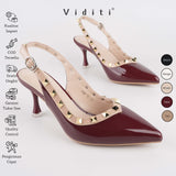 Valencia Glossy Sling Back Heels 7 cm by Viditi