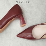 Viditi Ayra Heels 6 cm | Shoes | Sepatu Import Wanita | Tumit | Hak Tinggi | Polos | Wedding