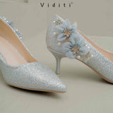 Viditi Sabrina Glitter 6 cm | Shoes | Sepatu Import Wanita | Tumit | Hak Tinggi | Pesta | Wedding
