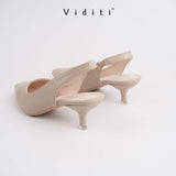 Viditi Miya Leather Heels 4 cm | Shoes | Sepatu Import Wanita | Hak Tinggi | Pesta