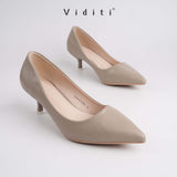 Viditi Esme Leather Heels 4 cm | Shoes | Sepatu Import Wanita | Tumit | Hak Tinggi | Polos | Pesta