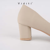 Viditi Freya Doff Block Heels 4 cm | Shoes | Sepatu Import Wanita | Tumit | Hak Tinggi | Pesta