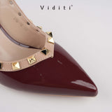 Valencia Glossy Sling Back Heels 7 cm by Viditi