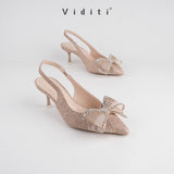 Viditi Natasha Sling Back Heels 6 cm | Shoes | Sepatu Import Wanita | Nikah | Sangjit | Prewed