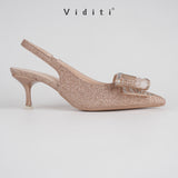 Viditi Natasha Sling Back Heels 6 cm | Shoes | Sepatu Import Wanita | Nikah | Sangjit | Prewed