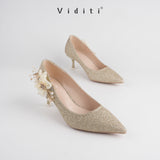 Viditi Sabrina Glitter 6 cm | Shoes | Sepatu Import Wanita | Tumit | Hak Tinggi | Pesta | Wedding