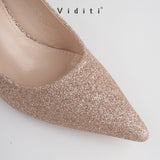 Viditi Sabrina Glitter 6 cm | Shoes | Sepatu Import Wanita | Tumit | Hak Tinggi | Pesta | Wedding