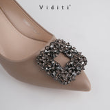 Viditi Crystal Block Heels 4 cm | Sepatu Import Wanita