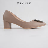 Viditi Crystal Block Heels 4 cm | Sepatu Import Wanita
