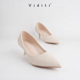 Viditi Esme Leather Heels 4 cm | Shoes | Sepatu Import Wanita | Tumit | Hak Tinggi | Polos | Pesta