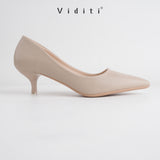 Viditi Esme Leather Heels 4 cm | Shoes | Sepatu Import Wanita | Tumit | Hak Tinggi | Polos | Pesta