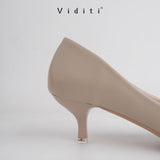 Viditi Esme Leather Heels 4 cm | Shoes | Sepatu Import Wanita | Tumit | Hak Tinggi | Polos | Pesta