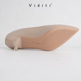 Viditi Esme Leather Heels 4 cm | Shoes | Sepatu Import Wanita | Tumit | Hak Tinggi | Polos | Pesta