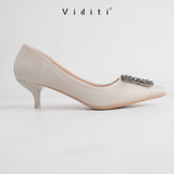 Viditi Crystal Heels 4 cm | Shoes | Sepatu Import Wanita | Tumit | Hak Tinggi | Wedding | Seserahan