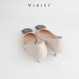Viditi Crystal Heels 4 cm | Shoes | Sepatu Import Wanita | Tumit | Hak Tinggi | Wedding | Seserahan
