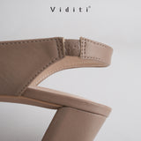 Viditi Crystal Sling Back Block Heels 4 cm | Shoes | Sepatu Import Wanita Pesta | Wisuda | Seserahan