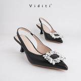 Viditi Ciara Sling Back Heels 5 cm | Shoes | Sepatu Import Wanita | Wedding | Wisuda | Seserahan