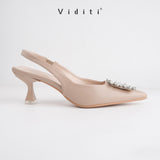 Viditi Ciara Sling Back Heels 5 cm | Shoes | Sepatu Import Wanita | Wedding | Wisuda | Seserahan