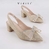 Viditi Natasha Sling Back Block Heels