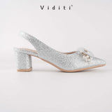 Viditi Mirela Sling Back Block Heels 5cm