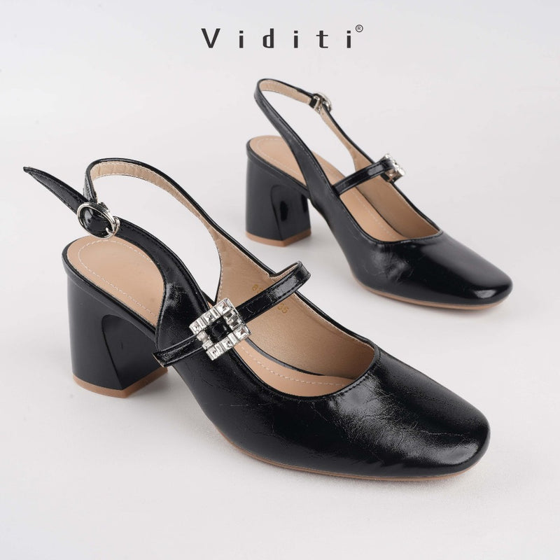 Viditi Annie Block Heels 7 cm | Shoes | Sepatu Import Wanita | Nikahan | Wisuda | Sangjit | Prewed