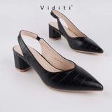 Viditi Milan Croco Block Heels 5 cm