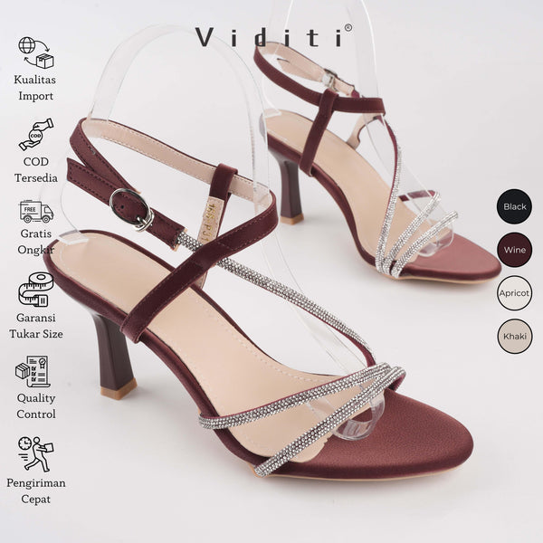 Viditi Alicia Heels 7 cm | Shoes | Sepatu Import Wanita | Nikahan | Wisuda | Seserahan | Pesta