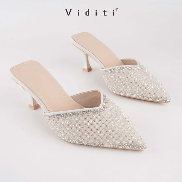 Viditi Junia Mules Heels 5 cm | Shoes | Sepatu Import Wanita | Pesta | Wisuda | Kerja