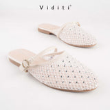 Viditi Sarina Mules | Sandal Import Wanita | Flat Shoes | Mules | Sandal