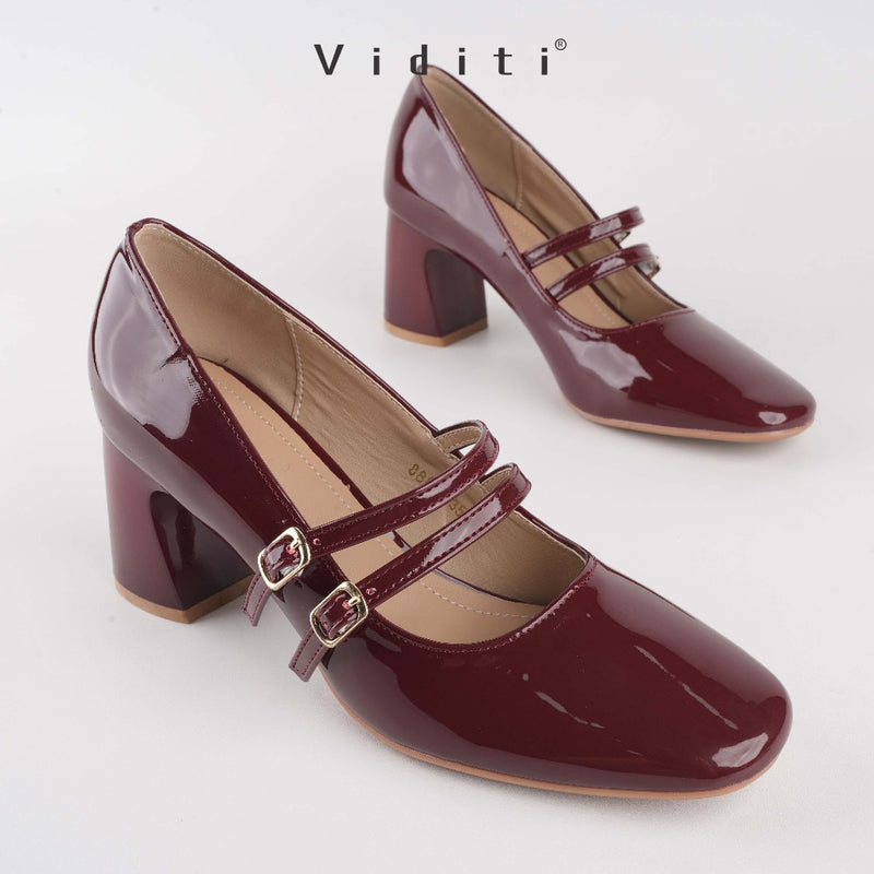 Viditi Celina Block Heels 7 cm | Shoes | Sepatu Import Wanita | Nikahan | Wisuda | Sangjit | Prewed