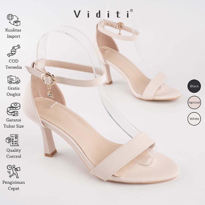 Viditi Josephine Heels 7 cm | Shoes | Sepatu Import Wanita | Nikahan | Wisuda | Seserahan | Pesta