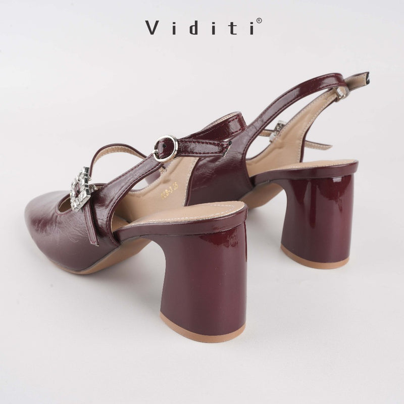 Viditi Annie Block Heels 7 cm | Shoes | Sepatu Import Wanita | Nikahan | Wisuda | Sangjit | Prewed