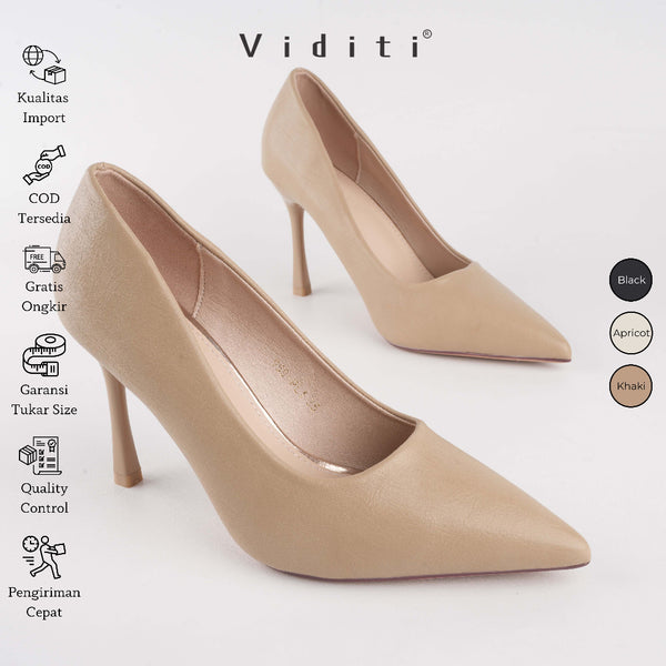 Viditi Viera High Heels 9 cm | Shoes | Sepatu Import Wanita | Hak Tinggi | Pesta | Wedding