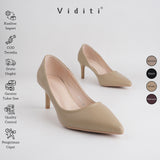 Viditi Luna Heels 7 cm | Shoes | Sepatu Import Wanita | Tumit | Hak Tinggi | Polos | Pesta | Wedding