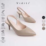 Viditi Sella Leather Heels 6 cm | Shoes | Sepatu Import Wanita | Tumit | Polos | Pesta