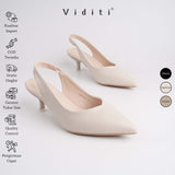 Viditi Miya Doff Heels 4 cm | Shoes | Sepatu Import Wanita | Wedding | Nikahan | Polos | Kerja