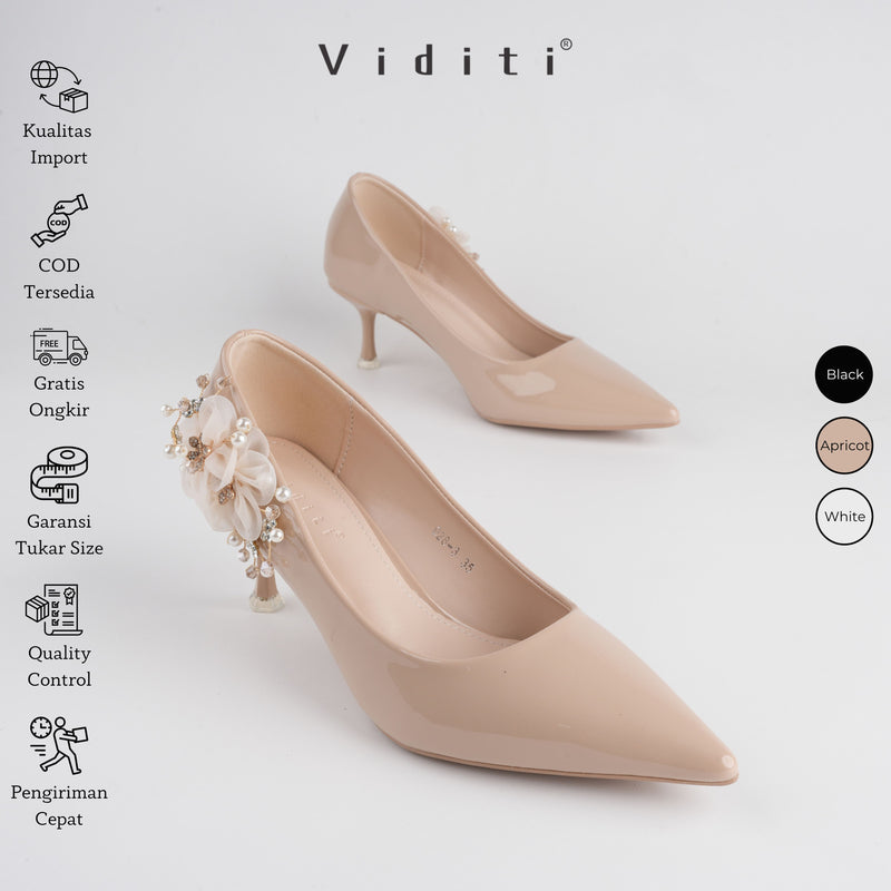 Viditi Sabrina glossy Heels 6 cm | Shoes | Sepatu Import Wanita | Seserahan | Sangjit