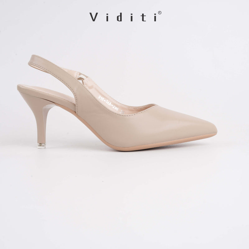 Viditi Sella Leather Heels 6 cm | Shoes | Sepatu Import Wanita | Tumit | Polos | Pesta