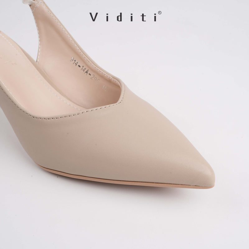 Viditi Miya Leather Heels 4 cm | Shoes | Sepatu Import Wanita | Hak Tinggi | Pesta