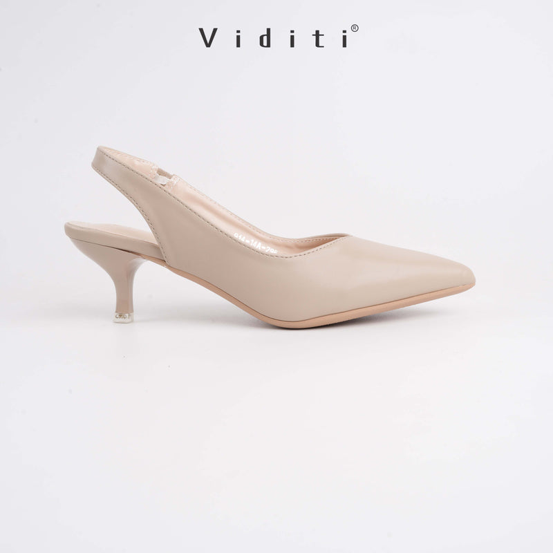 Viditi Miya Leather Heels 4 cm | Shoes | Sepatu Import Wanita | Hak Tinggi | Pesta