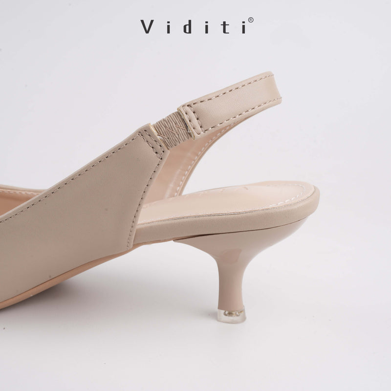 Viditi Miya Leather Heels 4 cm | Shoes | Sepatu Import Wanita | Hak Tinggi | Pesta
