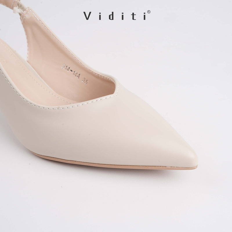Viditi Miya Doff Heels 4 cm | Shoes | Sepatu Import Wanita | Wedding | Nikahan | Polos | Kerja