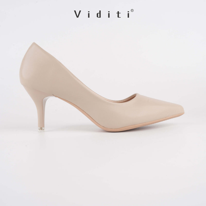 Viditi Grace Leather Heels 6 cm | Shoes | Sepatu Import Wanita | Tumit | Hak Tinggi | Polos | Pesta