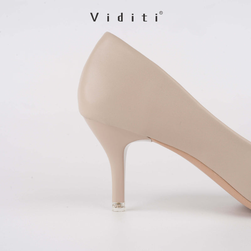 Viditi Grace Leather Heels 6 cm | Shoes | Sepatu Import Wanita | Tumit | Hak Tinggi | Polos | Pesta