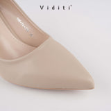 Viditi Grace Leather Heels 6 cm | Shoes | Sepatu Import Wanita | Tumit | Hak Tinggi | Polos | Pesta