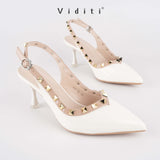 Valencia Glossy Sling Back Heels 7 cm by Viditi