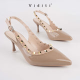 Valencia Glossy Sling Back Heels 7 cm by Viditi