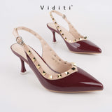 Valencia Glossy Sling Back Heels 7 cm by Viditi